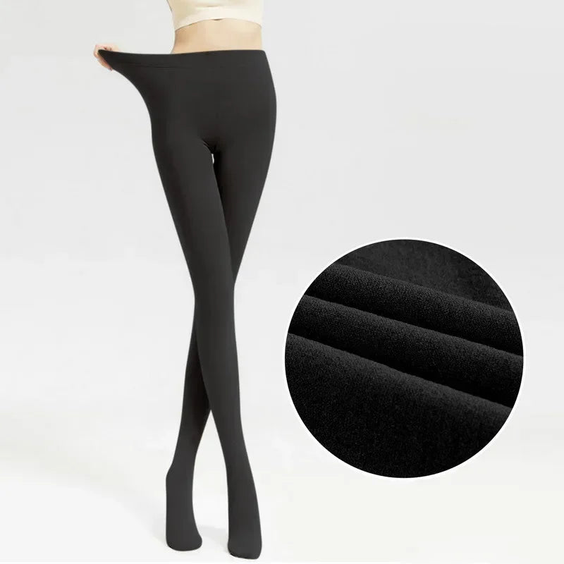 Fleece-lined tights